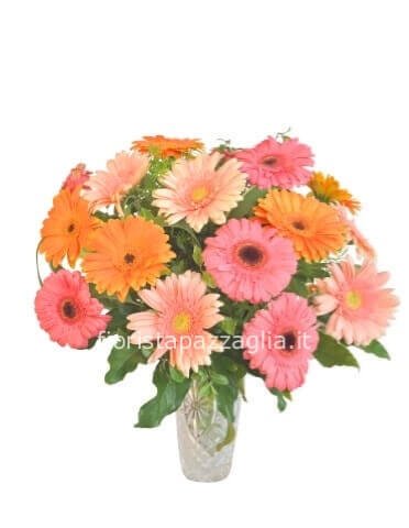bouquet gerbere misto colore a seconda della disponibilita da accordare